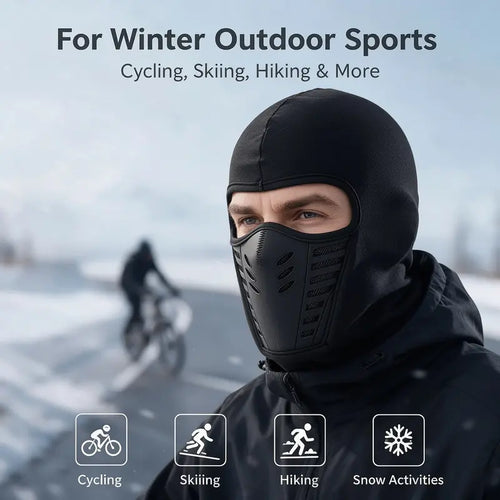 Tailorapaw® Unisex Fleece Full Face Balaclava Ski Mask - Windproof, Anti-Haze, Soft Sports & Outdoor Hat
