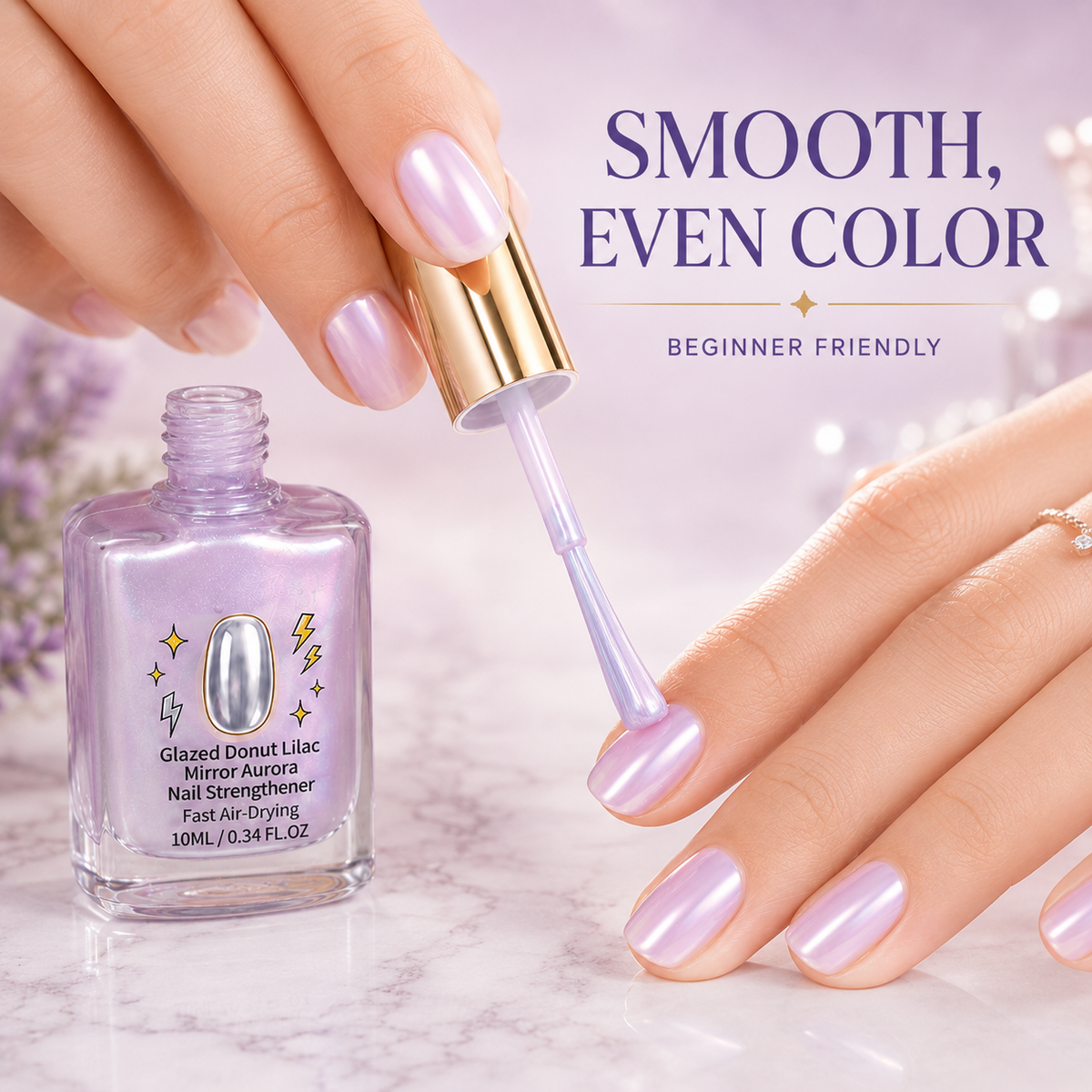 Tailorapaw® Lilac Glossy Mirror Nail Strengthener