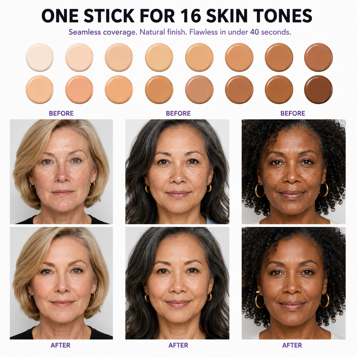 Tailorapaw® Changing Foundation Stick – The stick that makes mature skin glow again