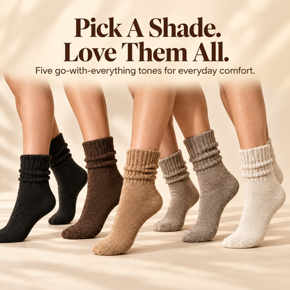 Tailorapaw® Fleece Lined Ribbed Crew Socks, Cozy Warm