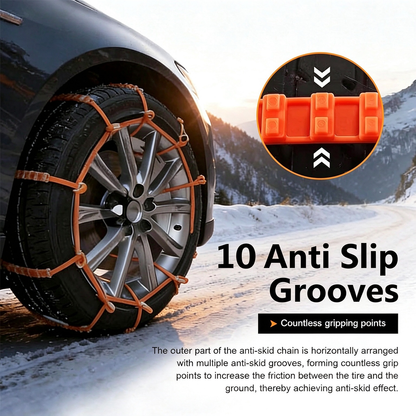 Tailorapaw® 10 Pcs Winter Car Snow Chains Universal Anti-Skid Tire Chain ❄️ upsell