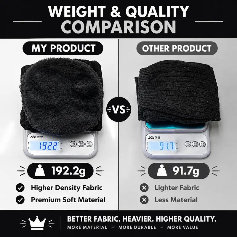 Tailorapaw® Long Knee Pads for Men and Women, One Size with Thick Wool Lining 🦵