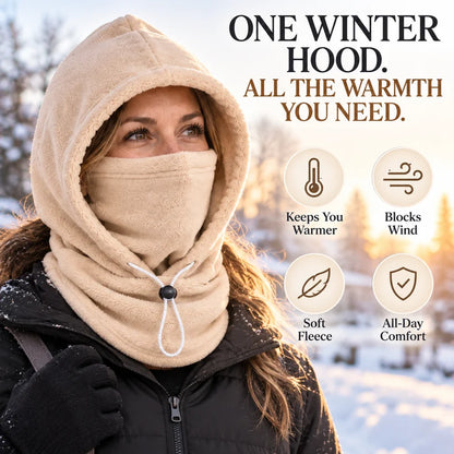 Tailorapaw® 3-in-1 Winter Fleece Balaclava Hood 🧣❄️ Warm Face, Ear & Neck Cover