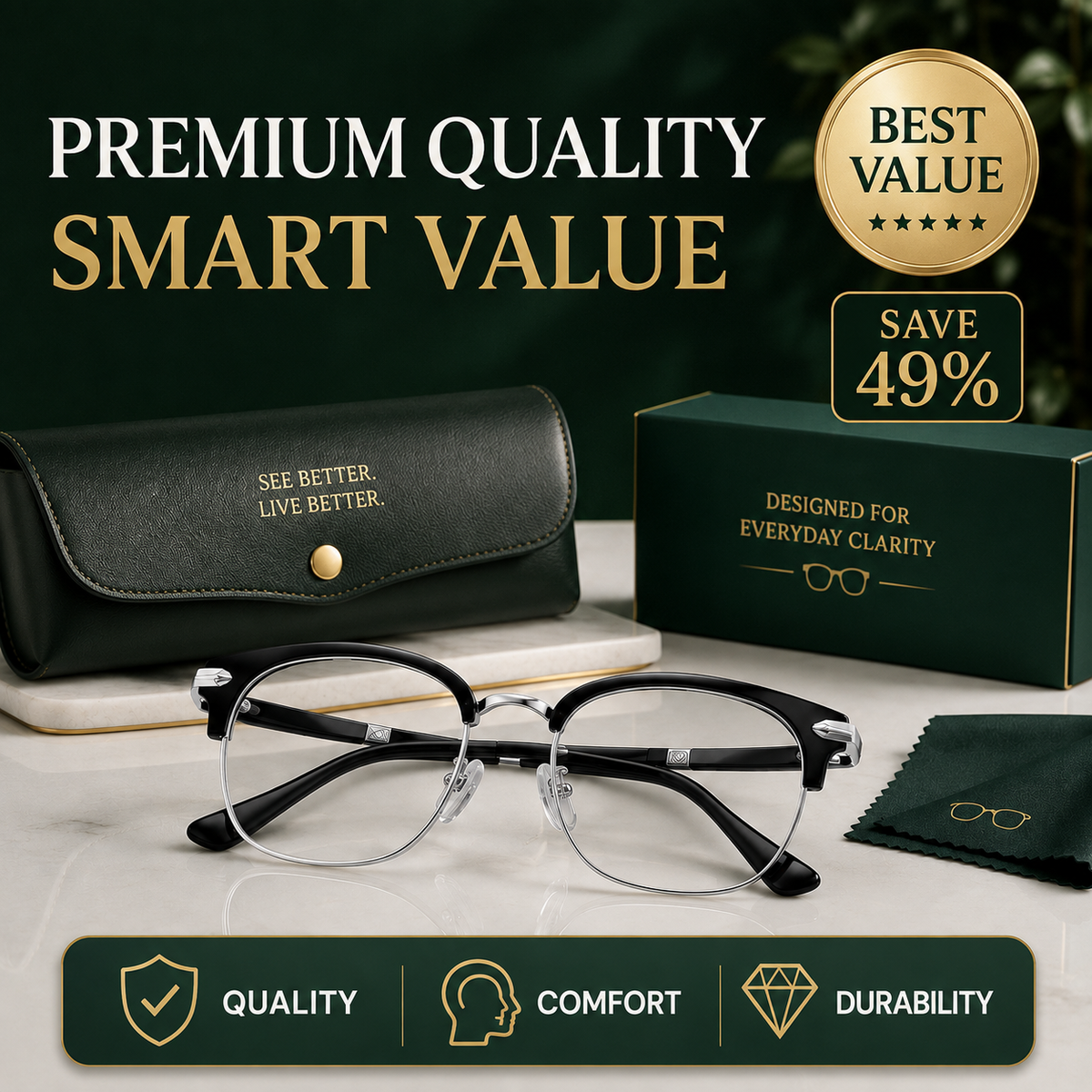 Tailorapaw® Ultra Light Anti Blue Presbyopic Glasses