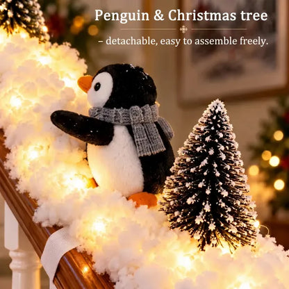 Tailorapaw® Playful Penguin Snowy Stair Railing Decor upsell