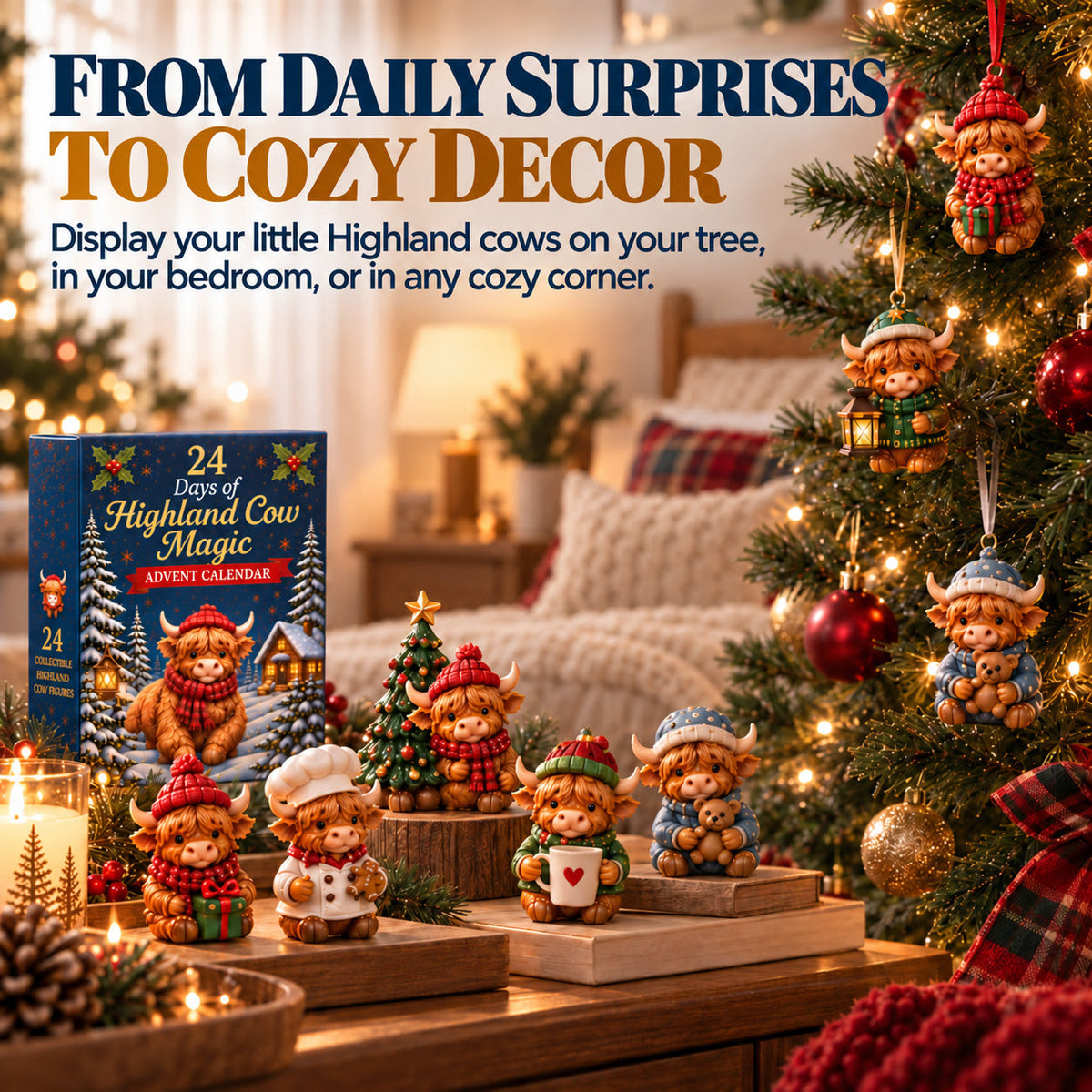 Tailorapaw® 24 Days of Highland Cow Advent Calendar upsell