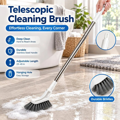 Tailorapaw® Telescopic Crevice Cleaning Brush – Long Handle Gap Cleaner for Bathroom, Toilet, Floors & Windows