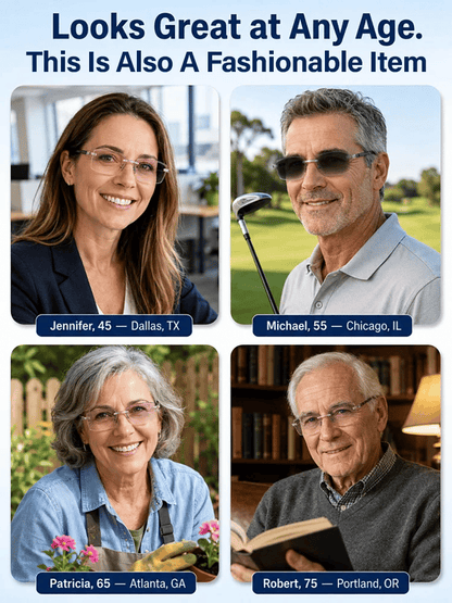 Tailorapaw® Smart Zoom Diamond-Cut Reading Glasses