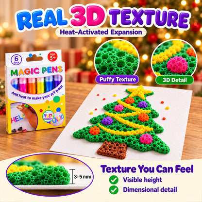 Tailorapaw® 3D Magic Pen – Create Puffy 3D Art with Every Stroke!🎄Creative Christmas Gift | DIY Bubble Drawing Fun upsell