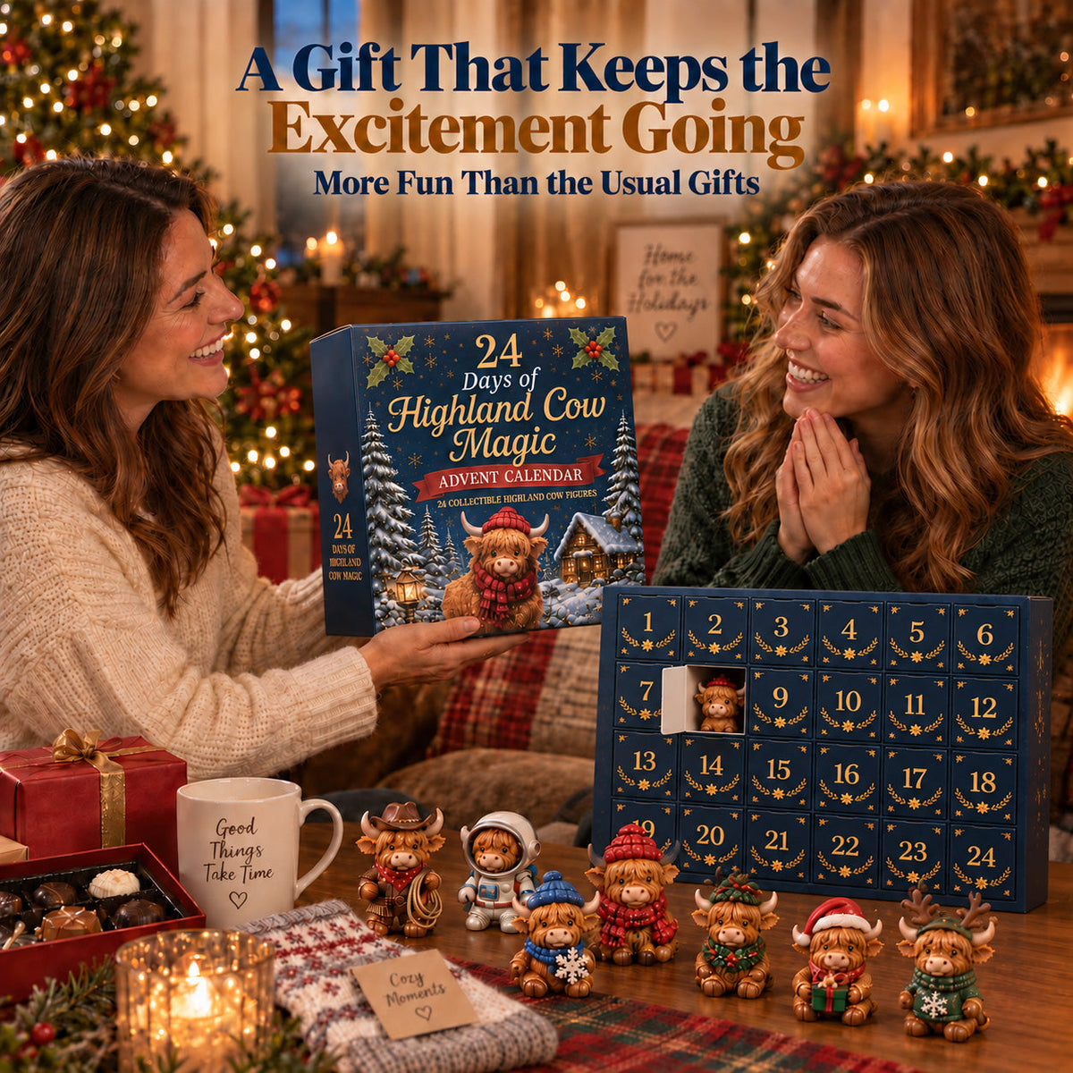 Tailorapaw® 24 Days of Highland Cow Advent Calendar upsell