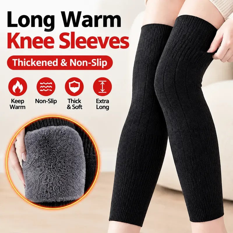 Tailorapaw® Long Knee Pads for Men and Women, One Size with Thick Wool Lining 🦵