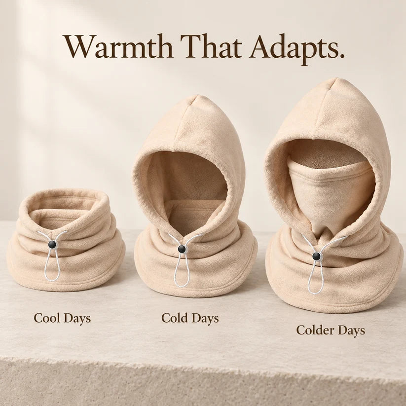 Tailorapaw® 3-in-1 Winter Fleece Balaclava Hood 🧣❄️ Warm Face, Ear & Neck Cover