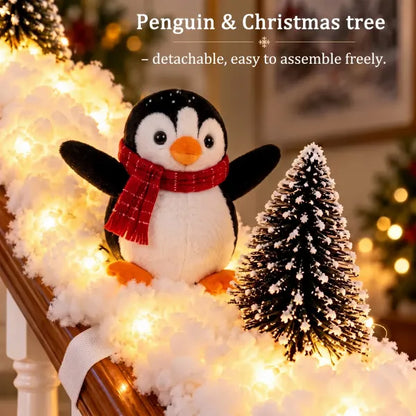 Tailorapaw® Playful Penguin Snowy Stair Railing Decor upsell