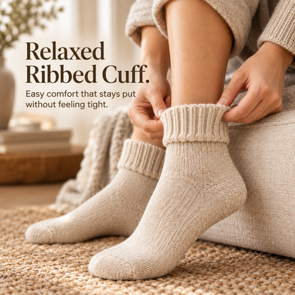 Tailorapaw® Fleece Lined Ribbed Crew Socks, Cozy Warm