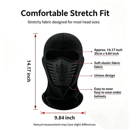 Tailorapaw® Unisex Fleece Full Face Balaclava Ski Mask - Windproof, Anti-Haze, Soft Sports & Outdoor Hat
