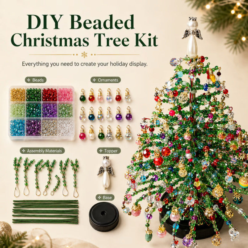 Tailorapaw® 🎄DIY Beaded Christmas Tree Kit – 5 Unique Styles