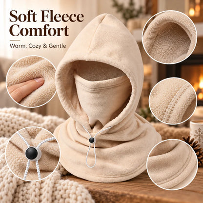 Tailorapaw® 3-in-1 Winter Fleece Balaclava Hood 🧣❄️ Warm Face, Ear & Neck Cover
