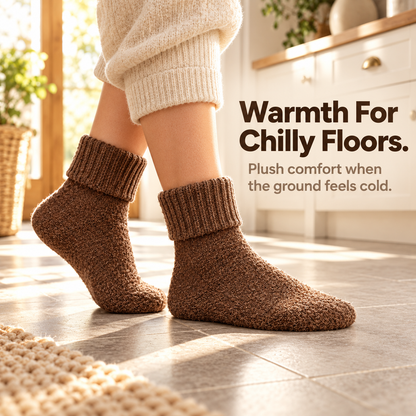 Tailorapaw® Fleece Lined Ribbed Crew Socks, Cozy Warm