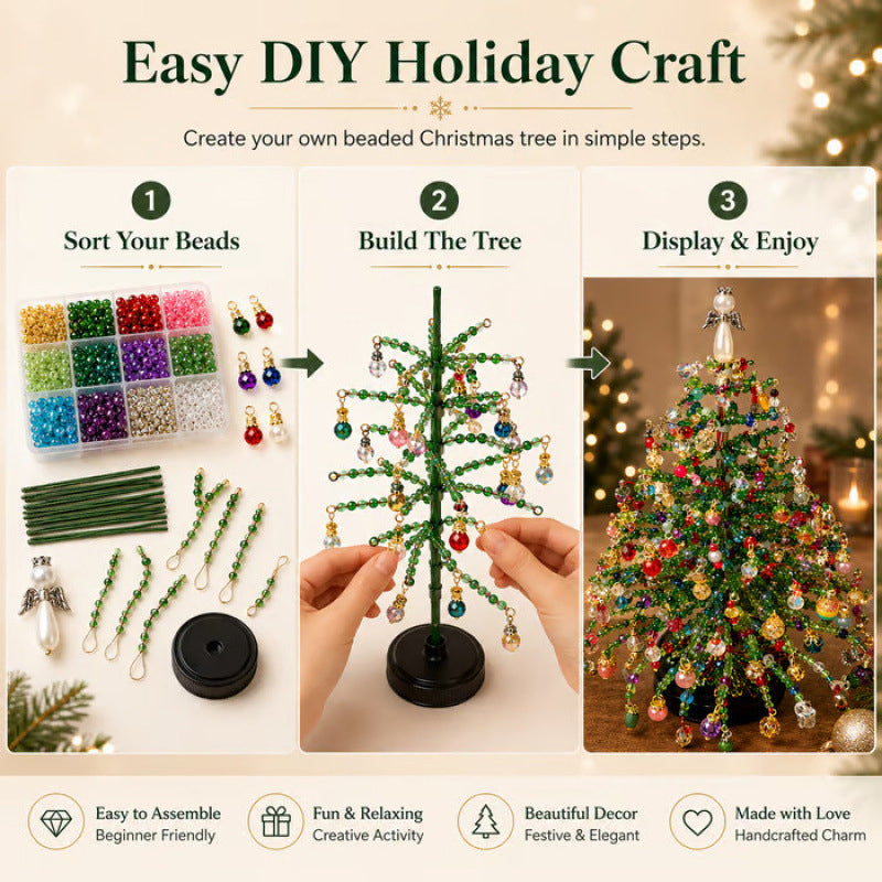 Tailorapaw® 🎄DIY Beaded Christmas Tree Kit – 5 Unique Styles