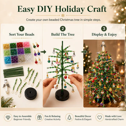 Tailorapaw® 🎄DIY Beaded Christmas Tree Kit – 5 Unique Styles