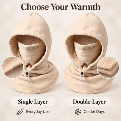 Tailorapaw® 3-in-1 Winter Fleece Balaclava Hood 🧣❄️ Warm Face, Ear & Neck Cover