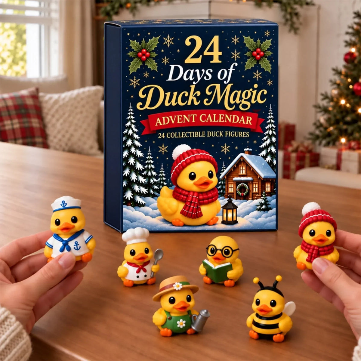 Tailorapaw® Christmas 24 Days of Duck Magic Collectible Figures - Duck Magic Advent Calendar