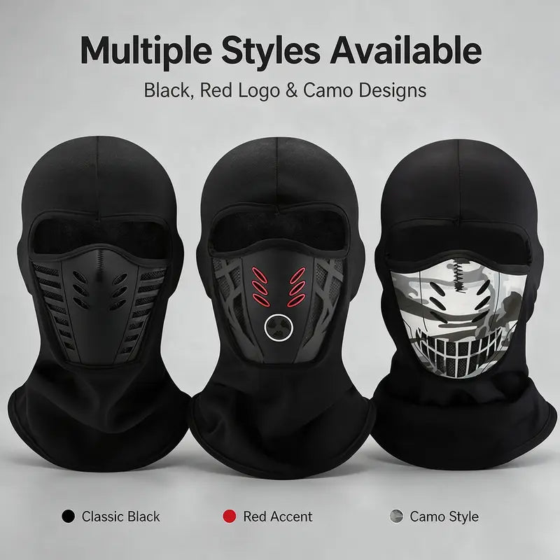 Tailorapaw® Unisex Fleece Full Face Balaclava Ski Mask - Windproof, Anti-Haze, Soft Sports & Outdoor Hat