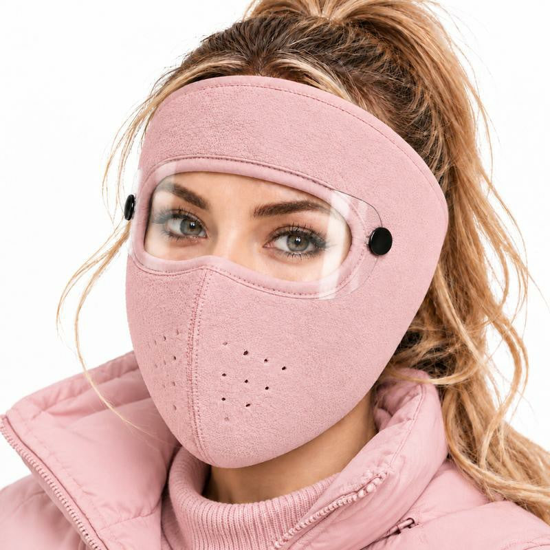 Tailorapaw® Fleece-Lined Winter Face Mask with Detachable Goggles
