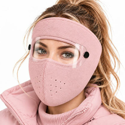 Tailorapaw® Fleece-Lined Winter Face Mask with Detachable Goggles
