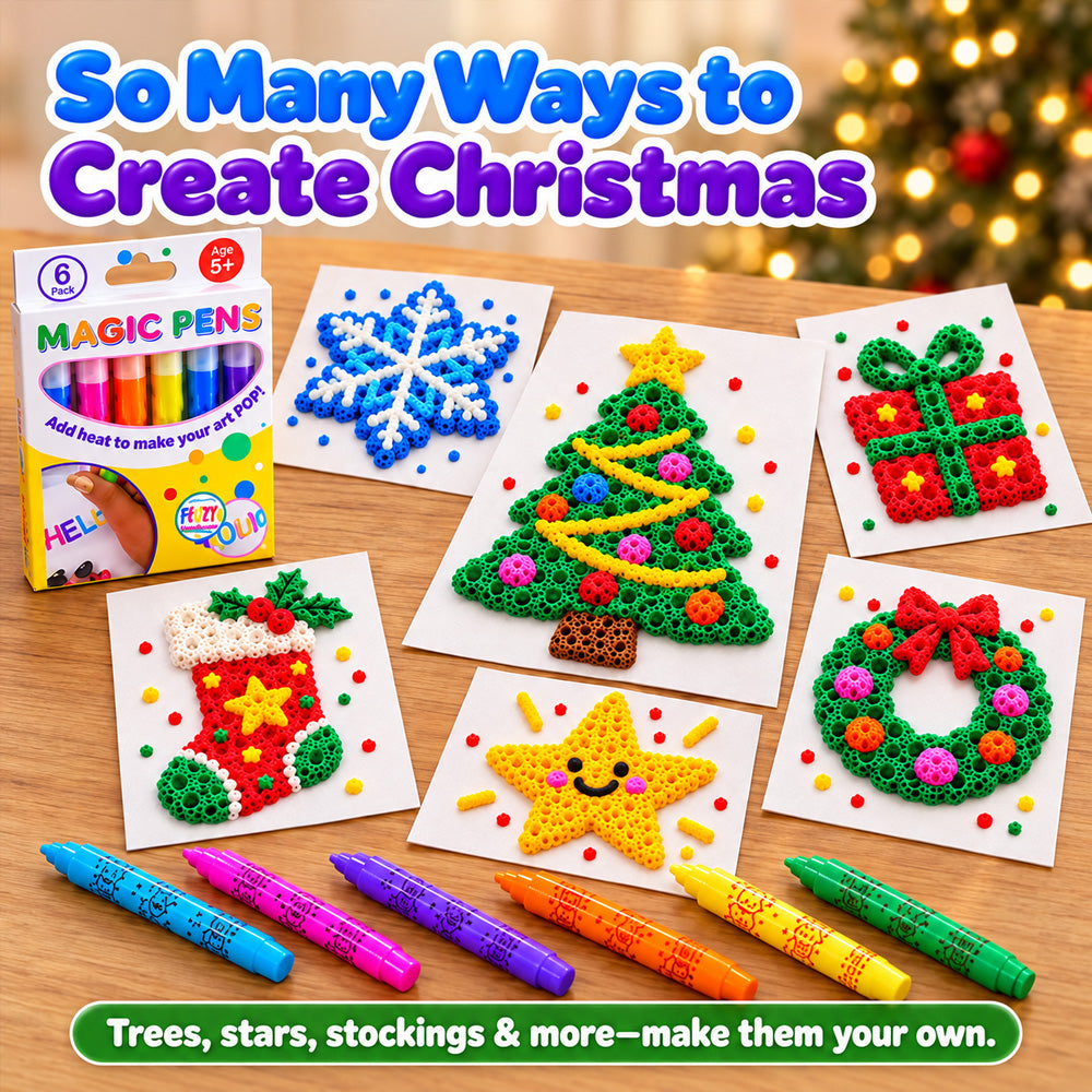 Tailorapaw® 3D Magic Pen – Create Puffy 3D Art with Every Stroke!🎄Creative Christmas Gift | DIY Bubble Drawing Fun upsell