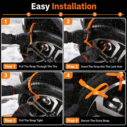 Tailorapaw® 10 Pcs Winter Car Snow Chains Universal Anti-Skid Tire Chain ❄️ upsell