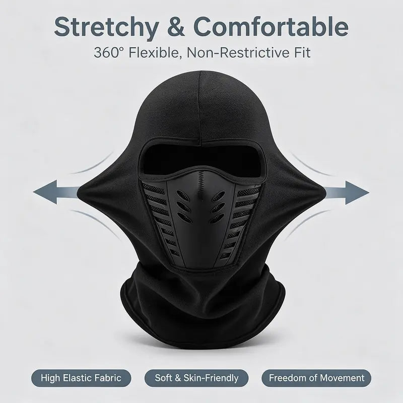 Tailorapaw® Unisex Fleece Full Face Balaclava Ski Mask - Windproof, Anti-Haze, Soft Sports & Outdoor Hat