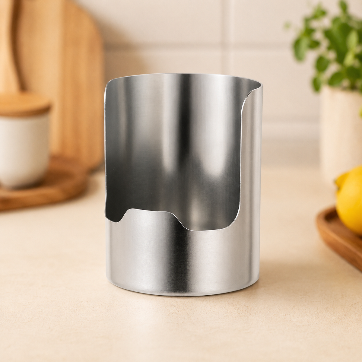 Tailorapaw® Thickened Stainless Steel Utensil Organizer, Rust Resistant Easy to Clean