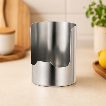 Tailorapaw® Thickened Stainless Steel Utensil Organizer, Rust Resistant Easy to Clean