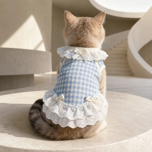Tailorapaw Summer Lace Puppy Dress