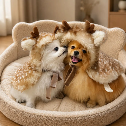 Tailorapaw Christmas Reindeer Pet Cape