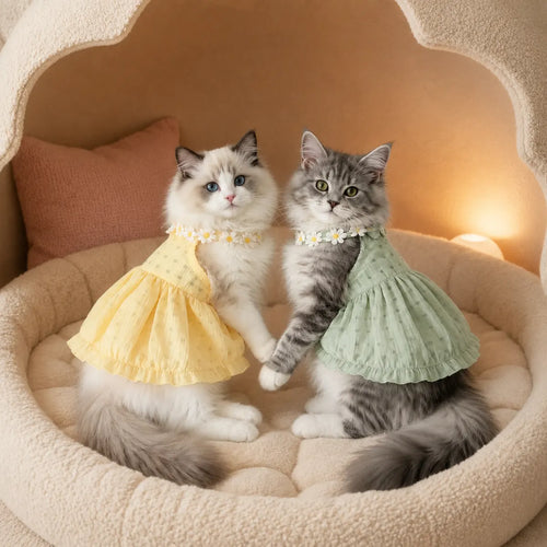 Tailorapaw Daisy Summer Cat Dress