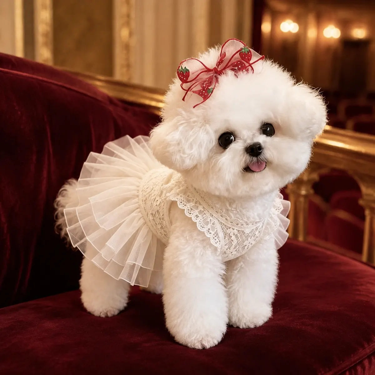 Tailorapaw Lace Tutu Dog Dress