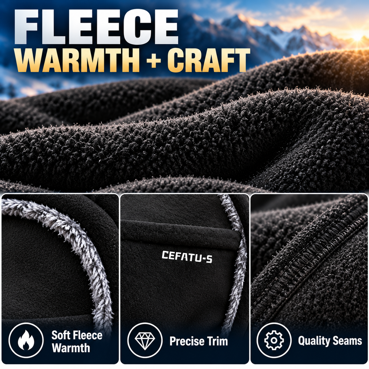 Tailorapaw® ThermaFleece Balaclava – Windproof 3-in-1 Winter Hat, Mask & Neck Warmer