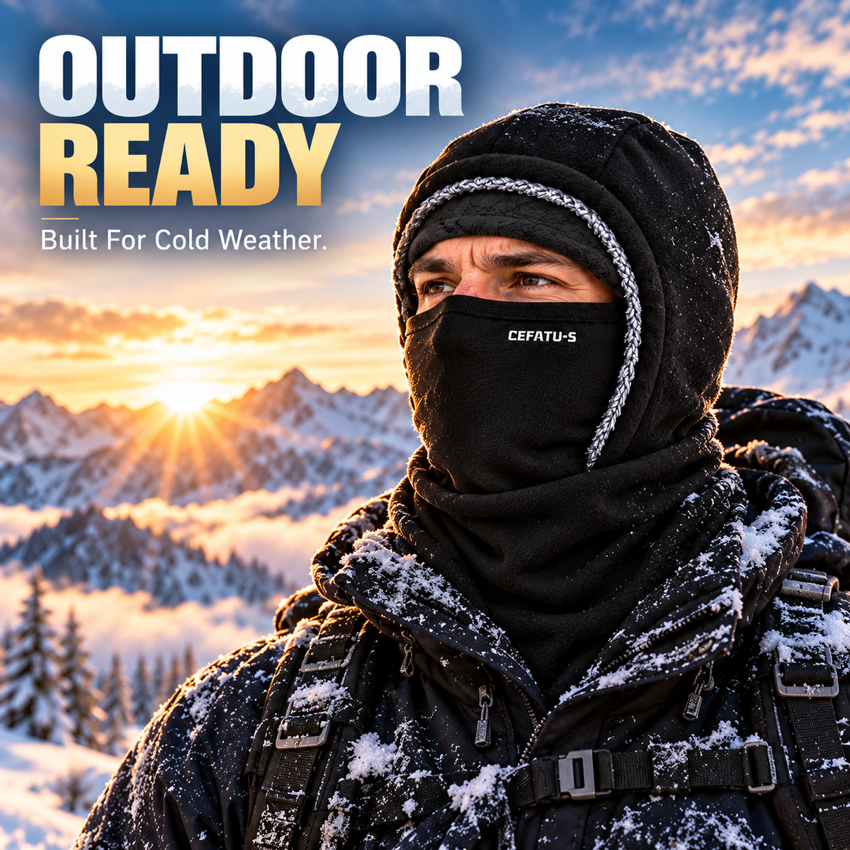 Tailorapaw® ThermaFleece Balaclava – Windproof 3-in-1 Winter Hat, Mask & Neck Warmer