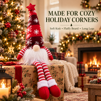 Tailorapaw® Light-Up Christmas Gnome Doll – Cute Holiday Home Decoration