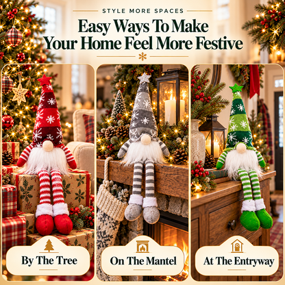 Tailorapaw® Light-Up Christmas Gnome Doll – Cute Holiday Home Decoration