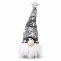 Sitting Snowman - Gray