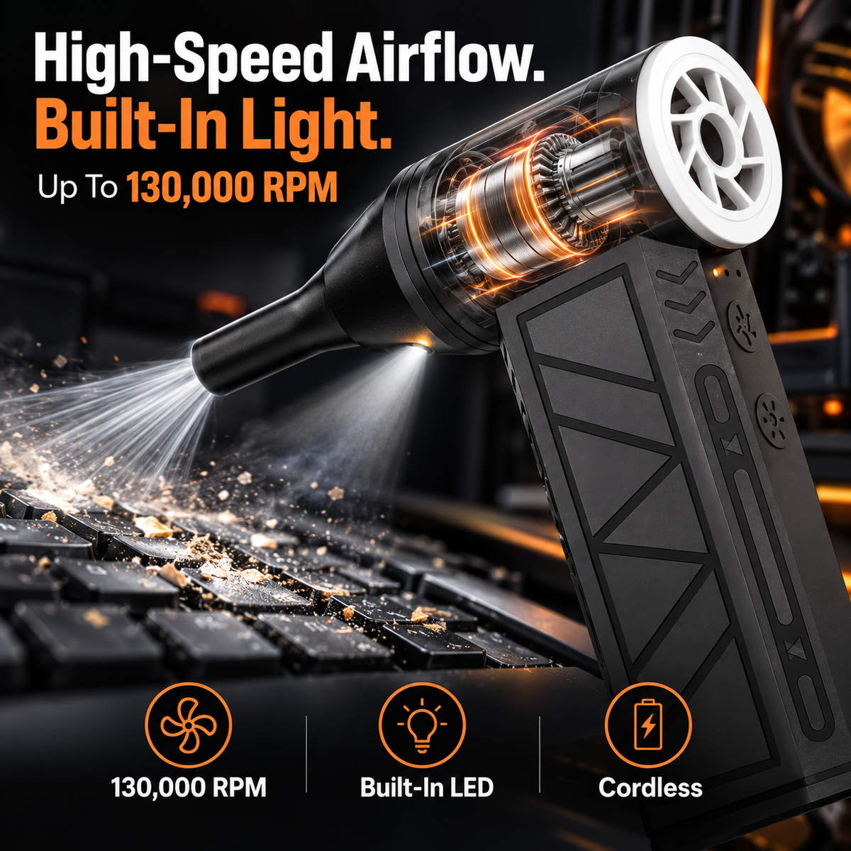 Tailorapaw® 2-In-1 Electric Air Duster & Vacuum Cleaner