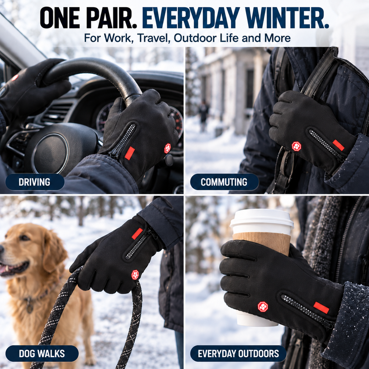 Tailorapaw® Waterproof Touchscreen Gloves for Outdoor Working