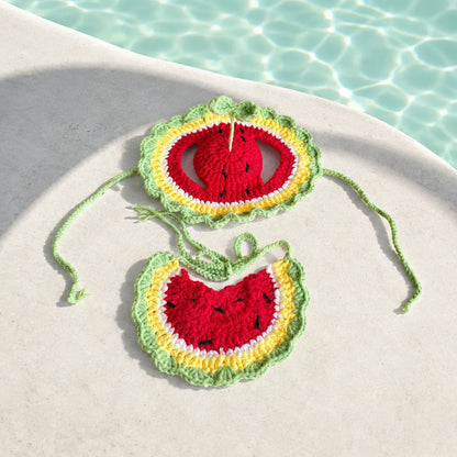 Tailorapaw Crochet Watermelon Pet Set
