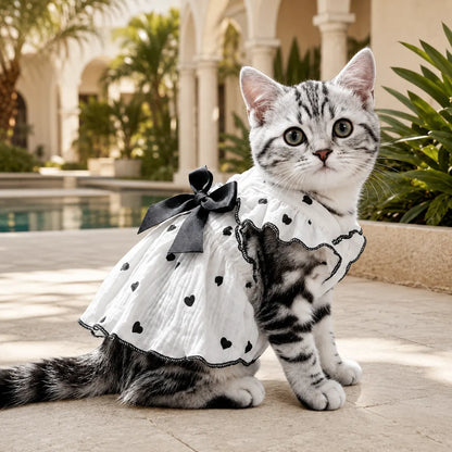 Tailorapaw Heart Bow Dog Dress