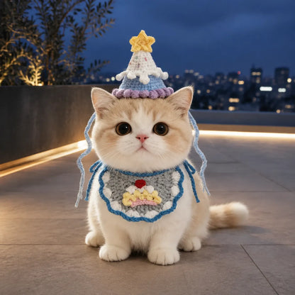 Tailorapaw Crochet Pet Birthday Set