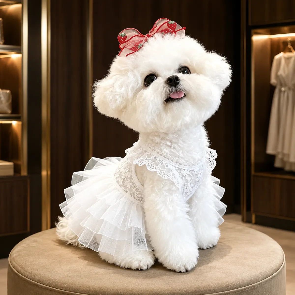 Tailorapaw Lace Tutu Dog Dress