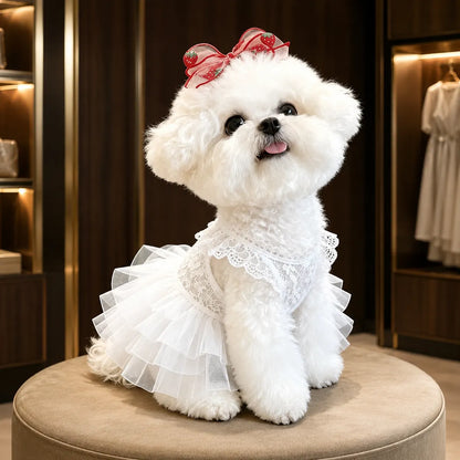 Tailorapaw Lace Tutu Dog Dress